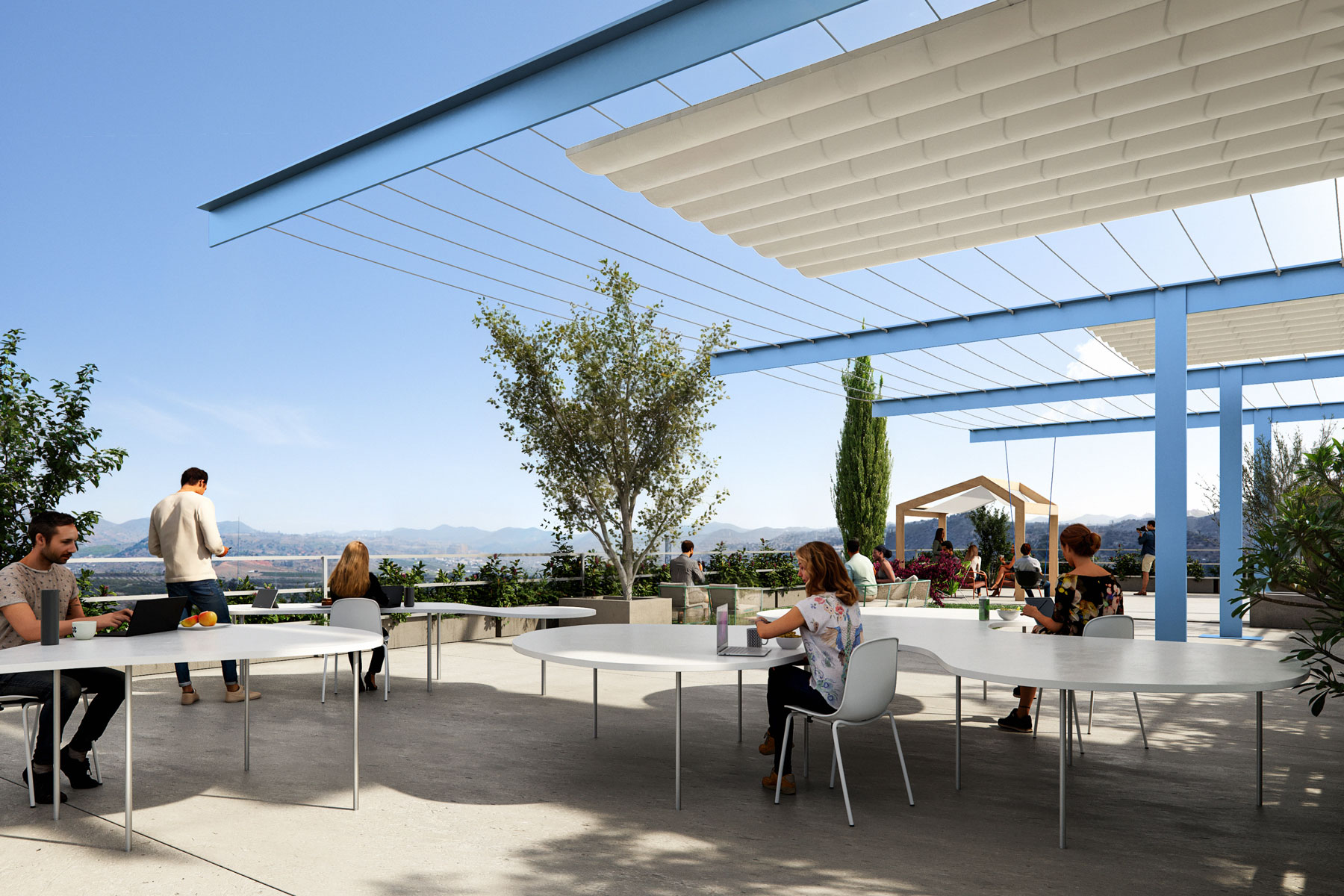 terraza Alquiler oficinas flexibles en Málaga TechPark con terrazas